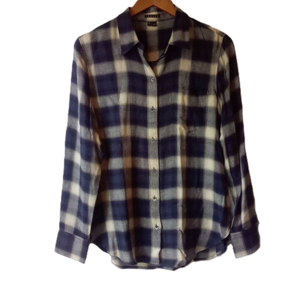 EUC Theory Wool Blend Button Down